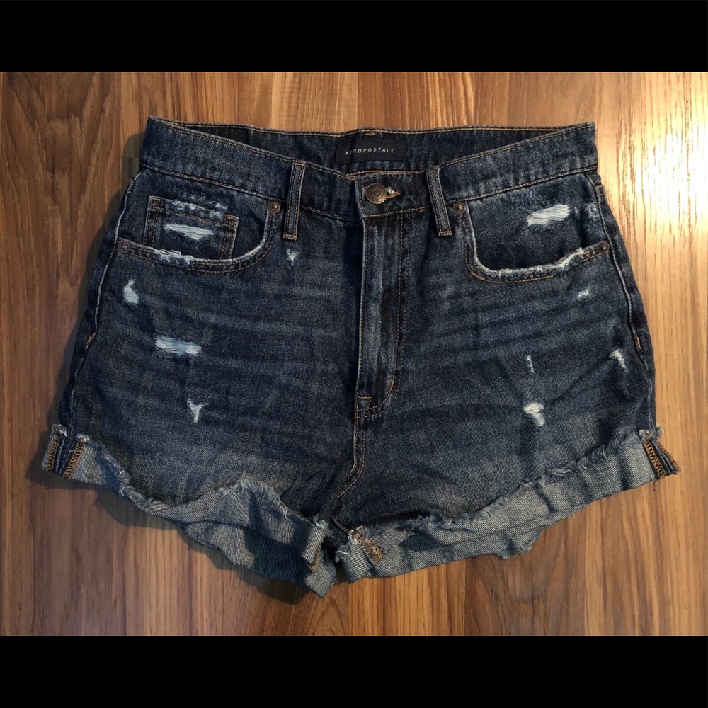 Aeropostal Jean “Mom” Shorts